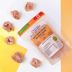 Wiggly Babies - Freeze Dried Turkey Neck 1.5" Cube