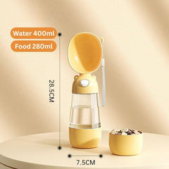Portable Pet Water Dispenser & Food Storage 2-in-1