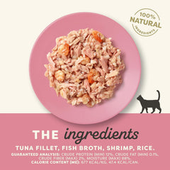 Applaws - Tuna Fillet With Shrimp In Broth 156g