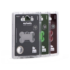 MyFamily - Basic Small Aluminum Bone ID Tag