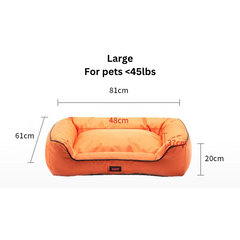 Teflon Fabric Waterproof Cuddler Bed Removable Cover