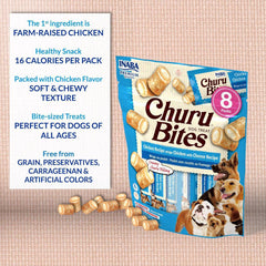 INABA Churu Bites Dog Chicken Recipe Wraps Chicken with Cheese