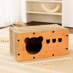 Single Layer Cat Scratcher House