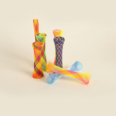 Cat toy elastic netted spring toy