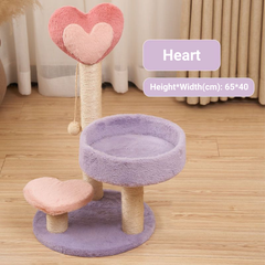 Plush Heart Cat Tower