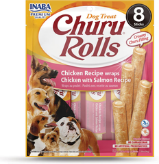 INABA Churu Rolls Dog Chicken with Salmon Recipe