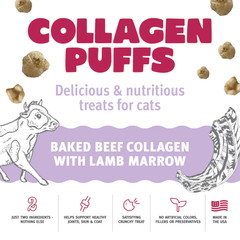 Icelandic+ Cat Beef Collagen Puffs with Marrow Treats
