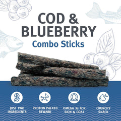 Icelandic+ Dog Cod & Blueberry Combo Sticks
