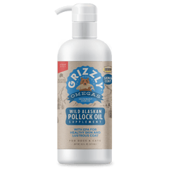 Grizzly Pollock Oil Supplement Liquid For Dogs