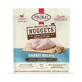 Primal Cat Frozen Raw Rabbit Nuggets