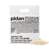 pidan Cat Litter Tofu 60%, Bentonite Clay 30%, Starch 10% 2.4kg