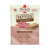 Primal Dog Frozen Raw Pork Patties