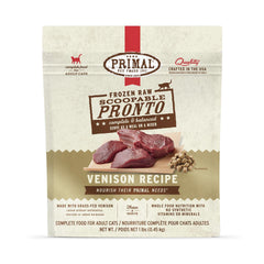 Primal Cat Frozen Raw Venison Scoopable Pronto