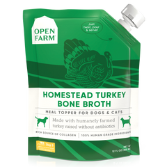 Open Farm Dog/Cat Bone Broth Topper Homestead Turkey
