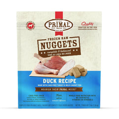 Primal Dog Frozen Raw Duck & Turkey Nuggets