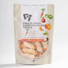 Pi Pet - Freeze-Dried Carrot & Chicken Twists 42g