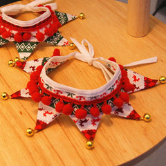 Pet Christmas Scarf Collar