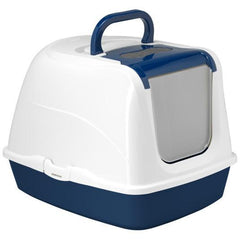 Moderna Flip Cat Deluxe Jumbo Hooded Litter Box - Blueberry