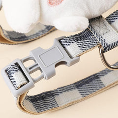 Pet Harness H-Shaped Stuffed Toy with Leash