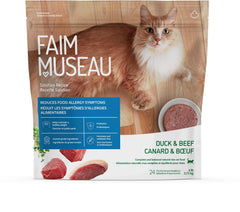 Faim Museau - Duck & Beef Frozen Raw Cat Food