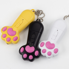 Cat Interactive Toy Laser Pointer Paw Shaped USB Charging