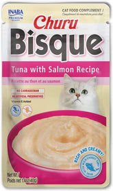 INABA Churu Bisque Tuna with Salmon Recipe Lickable Cat Treats