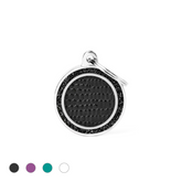 MyFamily - Shine Saint Tropez Black Glitter Circle ID Tag