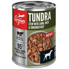 ORIJEN - Dog Tundra Stew with Shredded Beef, Duck & Lamb 363g