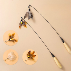 Cat Feather Teaser Replaceable Feather
