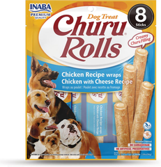 INABA Churu Rolls Dog Chicken Wrap Chicken with Cheese