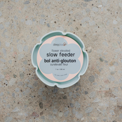 Dexypaws - Elevated Slow Feeder Flower Sage Green