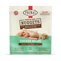 Primal Dog Frozen Raw Chicken Nuggets