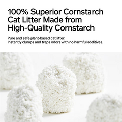 pidan Cat Litter White-Jade (Corn Starch) Cat Litter Non-Flushable 2.4kg