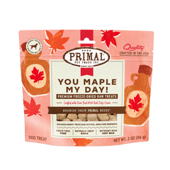 Primal Dog Freeze Dried Treats You Maple My Day Pork & Maple with Goat Milk