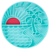 Messy Mutts - Beach Scene 8" Silicone Therapeutic Lick Bowl-Interactive Feeder