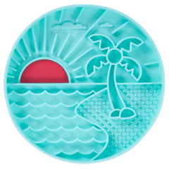 Messy Mutts - Beach Scene 8" Silicone Therapeutic Lick Bowl-Interactive Feeder