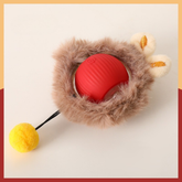 Pet Interactive Self Rolling Ball Toy with Fur Coat Rechargeable