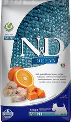 FARMINA N&D Dog OCEAN Cod, Pumpkin & Orange MINI