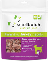 SMALLBATCH Freeze Dried Turkey Hearts 3.5oz