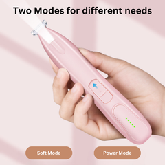 Electric Pet Paw Trimmer with LED Light & Battery Indicator