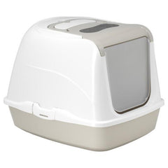 Moderna Flip Cat Deluxe Large Hooded Litter Box - Warm Grey
