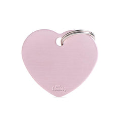 MyFamily - Basic Big Aluminum Heart ID Tag