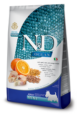 FARMINA N&D Dog OCEAN Cod, Spelt, Oats & Orange Mini