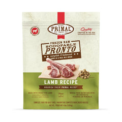 Primal Dog Frozen Raw Lamb Scoopable Pronto