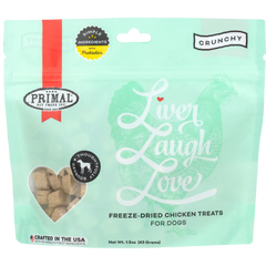 Primal Dog Freeze Dried Treats Liver Laugh Love Chicken Liver