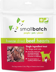 SMALLBATCH Freeze Dried Beef Hearts 3.5oz