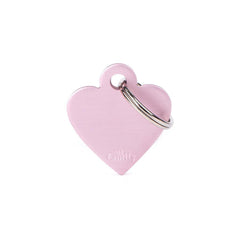 MyFamily - Basic Small Aluminum Heart ID Tag