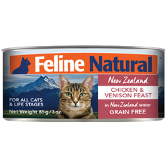 K9 Feline Natural - Cat Chicken & Venison Feast Can