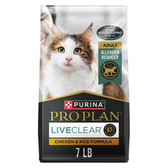 Purina Pro Plan LiveClear Chicken & Rice Allergen Reducing Dry Cat Food