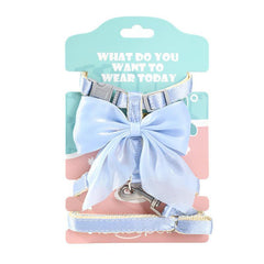 Pet Harness Mesh Bow with Leash